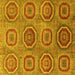 Square Machine Washable Abstract Yellow Modern Rug, wshabs4167yw