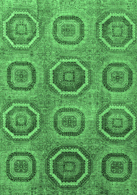 Abstract Emerald Green Modern Rug, abs4167emgrn