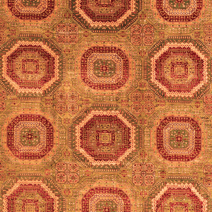 Abstract Orange Modern Rug, abs4167org