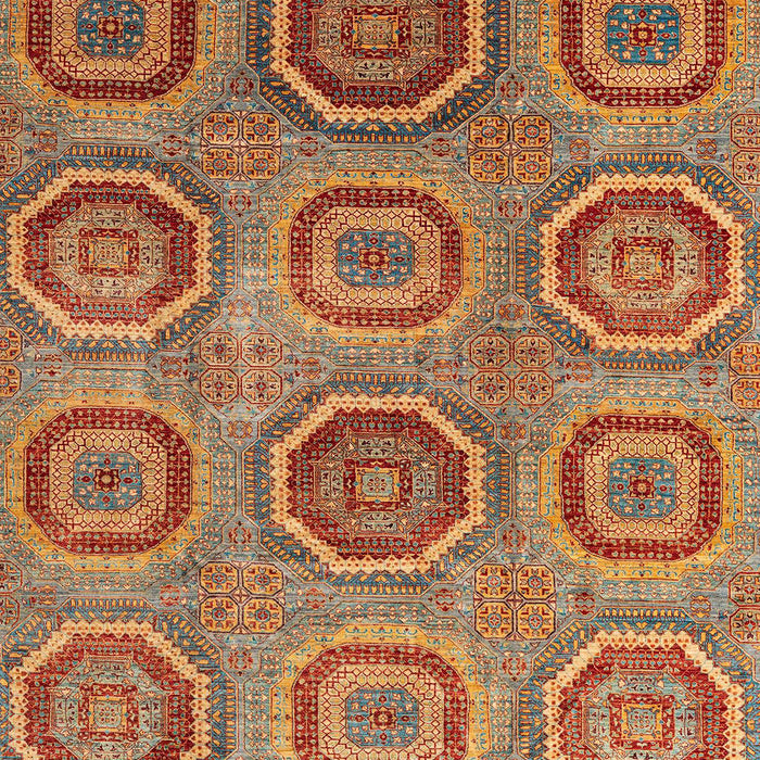 Abstract Metallic Gold Modern Rug, abs4167