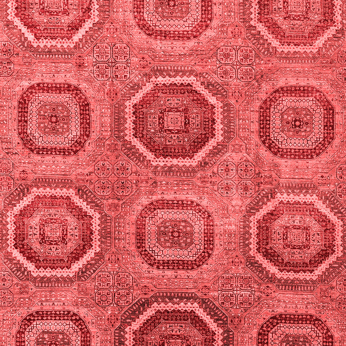 Machine Washable Abstract Red Modern Rug, wshabs4167red