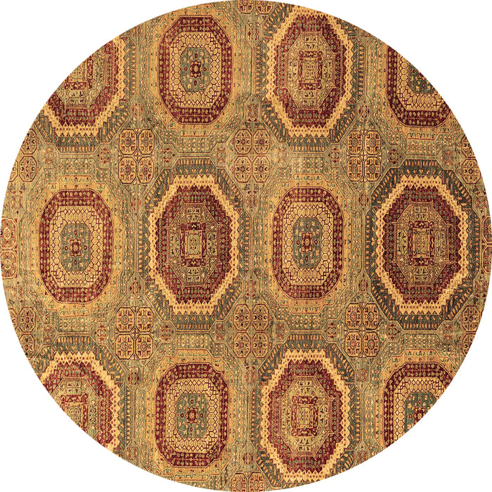 Round Machine Washable Abstract Brown Modern Rug, wshabs4167brn