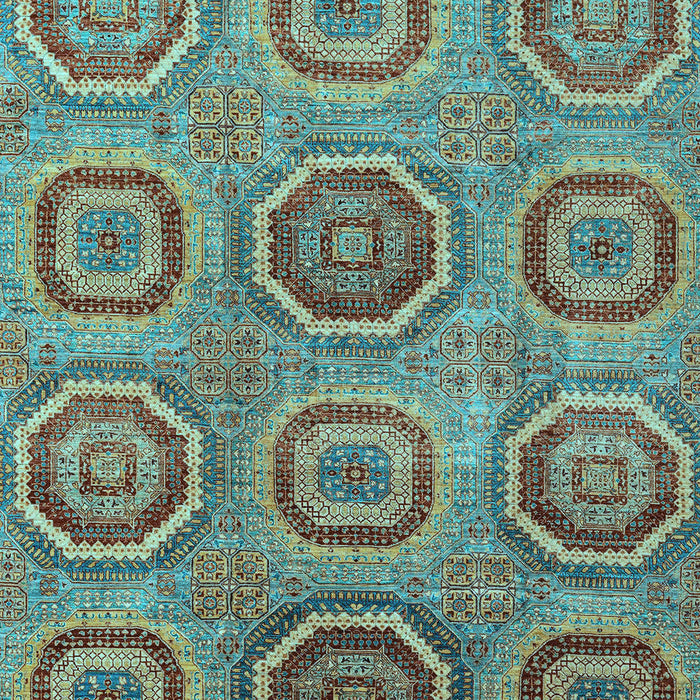 Machine Washable Abstract Light Blue Modern Rug, wshabs4167lblu