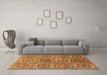 Machine Washable Abstract Brown Modern Rug in a Living Room,, wshabs4167brn