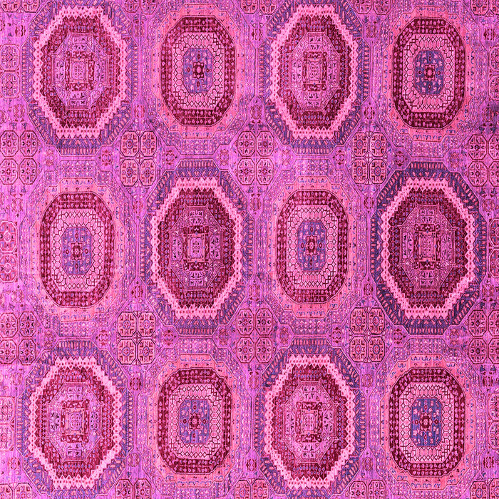 Square Abstract Pink Modern Rug, abs4167pnk