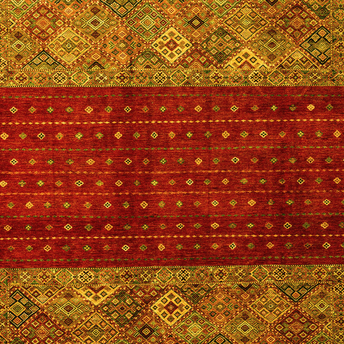 Southwestern Yellow Country Rug, abs4168yw