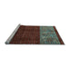 Sideview of Machine Washable Southwestern Light Blue Country Rug, wshabs4168lblu