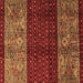 Square Southwestern Brown Country Rug, abs4168brn