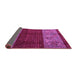 Sideview of Southwestern Purple Country Rug, abs4168pur