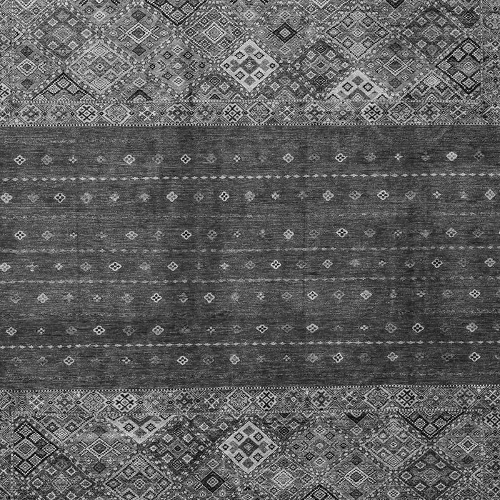 Machine Washable Southwestern Gray Country Rug, wshabs4168gry