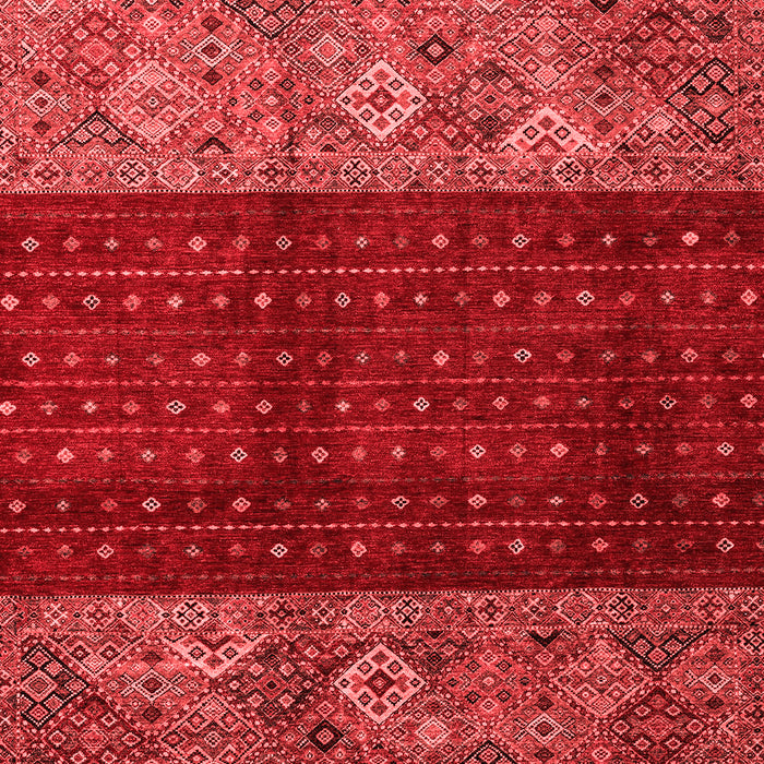 Machine Washable Southwestern Red Country Rug, wshabs4168red