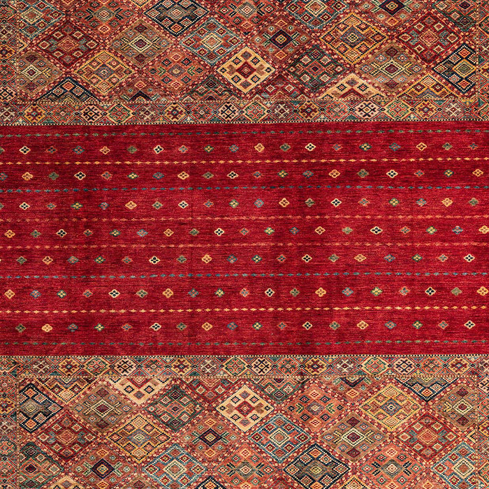 Machine Washable Abstract Chestnut Red Rug, wshabs4168