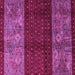 Square Southwestern Purple Country Rug, abs4168pur