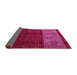 Sideview of Southwestern Pink Country Rug, abs4168pnk