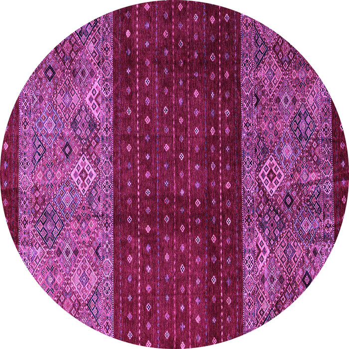 Round Southwestern Purple Country Rug, abs4168pur