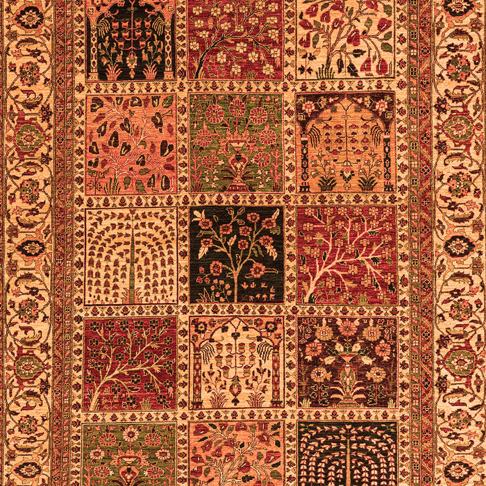 Machine Washable Abstract Orange Modern Area Rugs, wshabs4169org