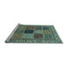 Sideview of Machine Washable Abstract Light Blue Modern Rug, wshabs4169lblu