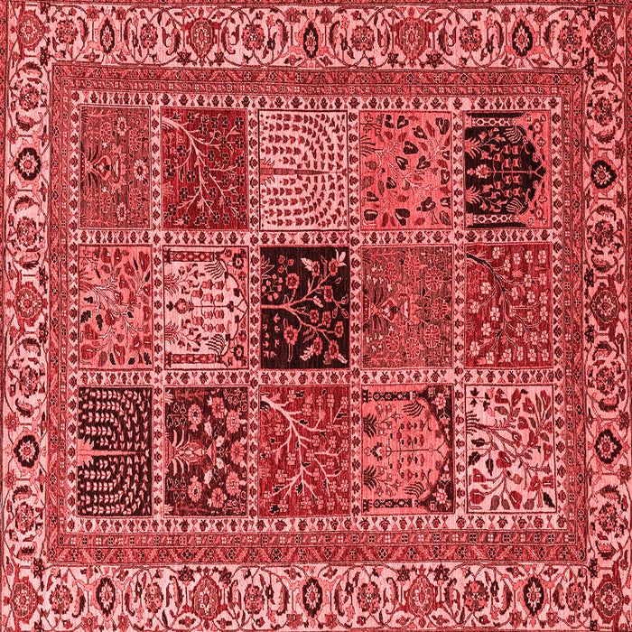 Abstract Red Modern Rug, abs4169red