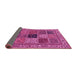 Sideview of Abstract Pink Modern Rug, abs4169pnk