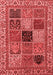 Abstract Red Modern Area Rugs