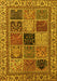 Abstract Yellow Modern Rug, abs4169yw