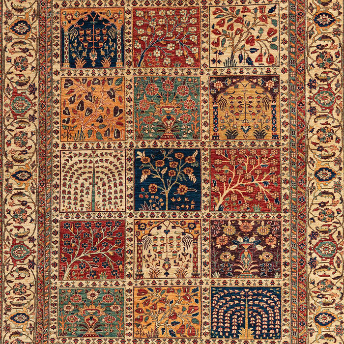 Abstract Saffron Red Modern Rug, abs4169