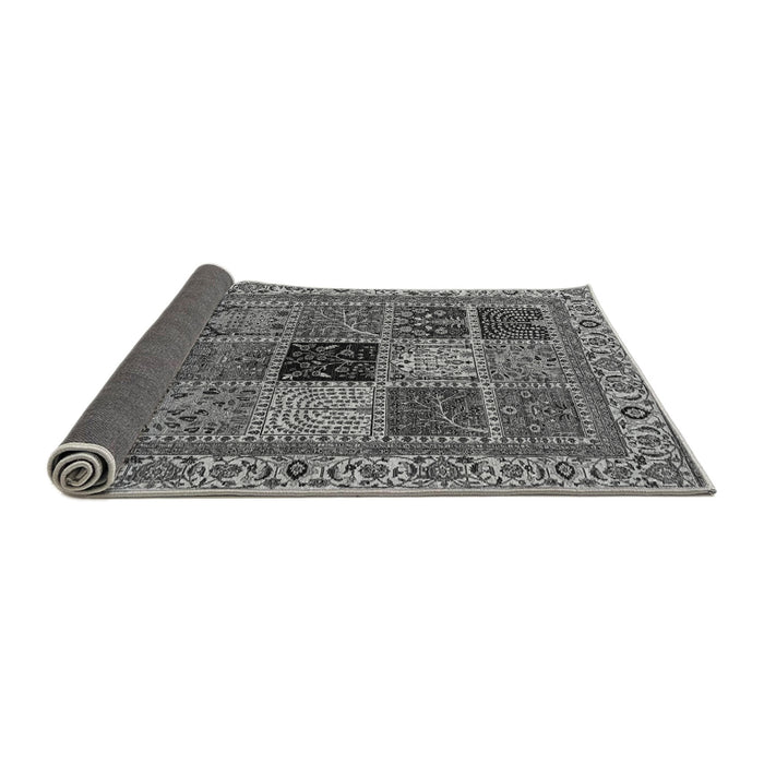 Sideview of Abstract Gray Modern Rug, abs4169gry