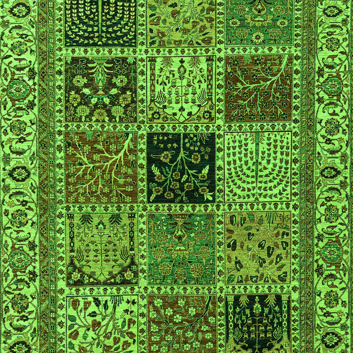 Machine Washable Abstract Green Modern Area Rugs, wshabs4169grn