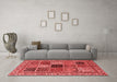 Modern Red Washable Rugs