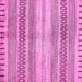 Square Machine Washable Abstract Pink Modern Rug, wshabs416pnk