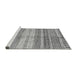 Sideview of Machine Washable Abstract Gray Modern Rug, wshabs416gry