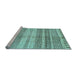 Sideview of Machine Washable Abstract Light Blue Modern Rug, wshabs416lblu