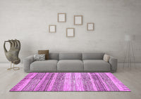 Machine Washable Abstract Purple Modern Rug, wshabs416pur