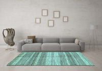 Machine Washable Abstract Light Blue Modern Rug, wshabs416lblu