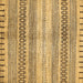 Square Abstract Brown Modern Rug, abs416brn