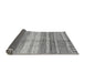 Sideview of Abstract Gray Modern Rug, abs416gry