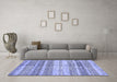 Machine Washable Abstract Blue Modern Rug in a Living Room, wshabs416blu