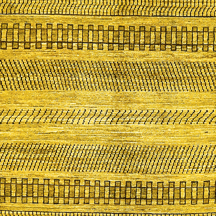 Machine Washable Abstract Yellow Modern Rug, wshabs416yw