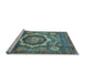 Sideview of Machine Washable Abstract Light Blue Modern Rug, wshabs4170lblu