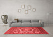 Modern Red Washable Rugs