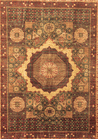 Abstract Brown Modern Rug, abs4170brn