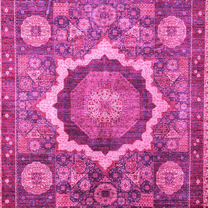 Machine Washable Abstract Pink Modern Rug, wshabs4170pnk