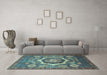 Machine Washable Abstract Light Blue Modern Rug in a Living Room, wshabs4170lblu