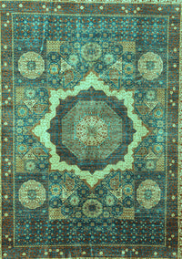 Abstract Turquoise Modern Rug, abs4170turq