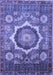 Abstract Blue Modern Rug, abs4170blu