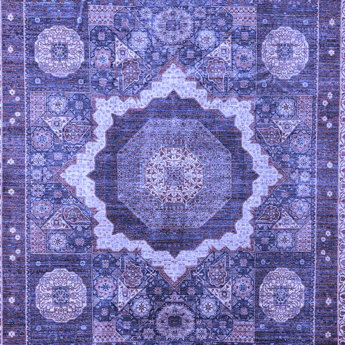 Abstract Blue Modern Rug, abs4170blu