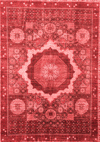 Abstract Red Modern Rug, abs4170red