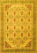 Abstract Yellow Modern Rug, abs4171yw