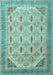 Machine Washable Abstract Light Blue Modern Rug, wshabs4171lblu