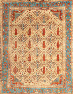 Abstract Chocolate Brown Modern Rug, abs4171
